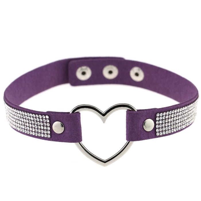 Diamante Heart / Purple