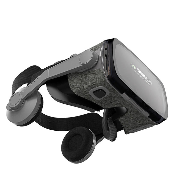 Enhance Gaming Experience with 3D Stereo Dragon Storm 7 Headset: black, gray virtual reality headset, modern tech style