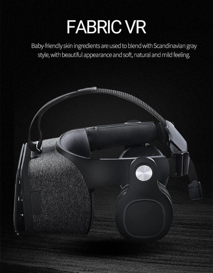 Enhanced 3D Gaming Headset, Dragon ZX5 Stereo Sound: black, dark gray VR headset, minimal modern style