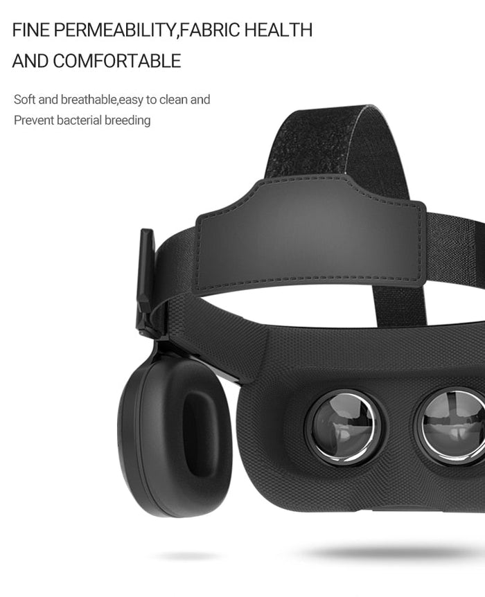Enhanced 3D Gaming Headset, Dragon ZX5 Stereo Sound: black, dark gray VR headset, minimal modern style