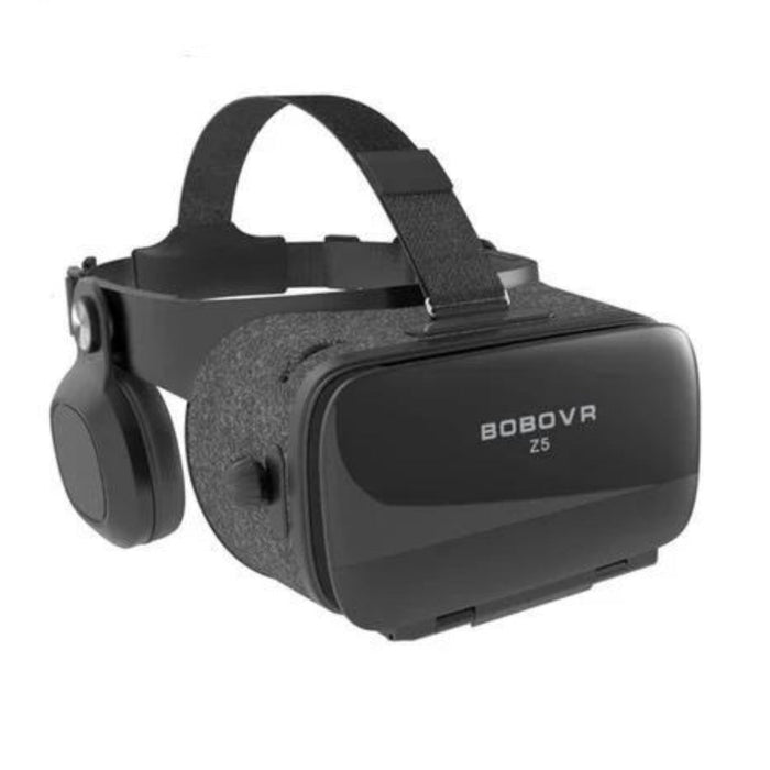 Enhanced 3D Gaming Headset, Dragon ZX5 Stereo Sound: black, dark gray VR headset, minimal modern style