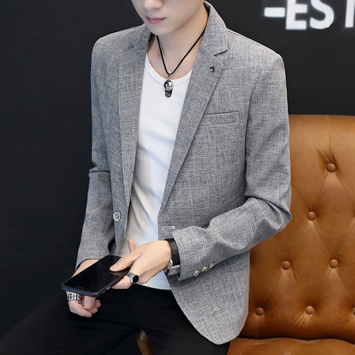Everyday Casual Men's Jacket: white, silver blazer jacket, smart casual style