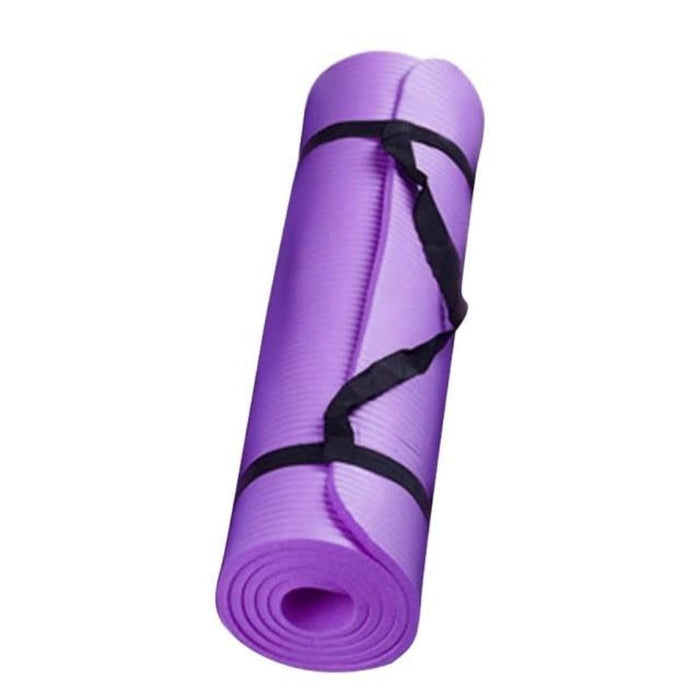 Extra-Large Non-Slip Yoga Exercise Mat: blue, gray yoga mat, minimal style