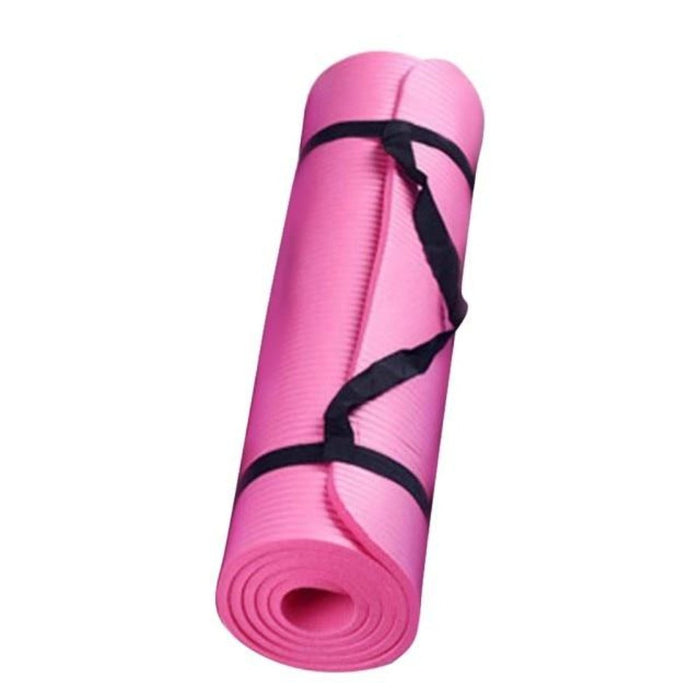 Extra-Large Non-Slip Yoga Exercise Mat: blue, gray yoga mat, minimal style