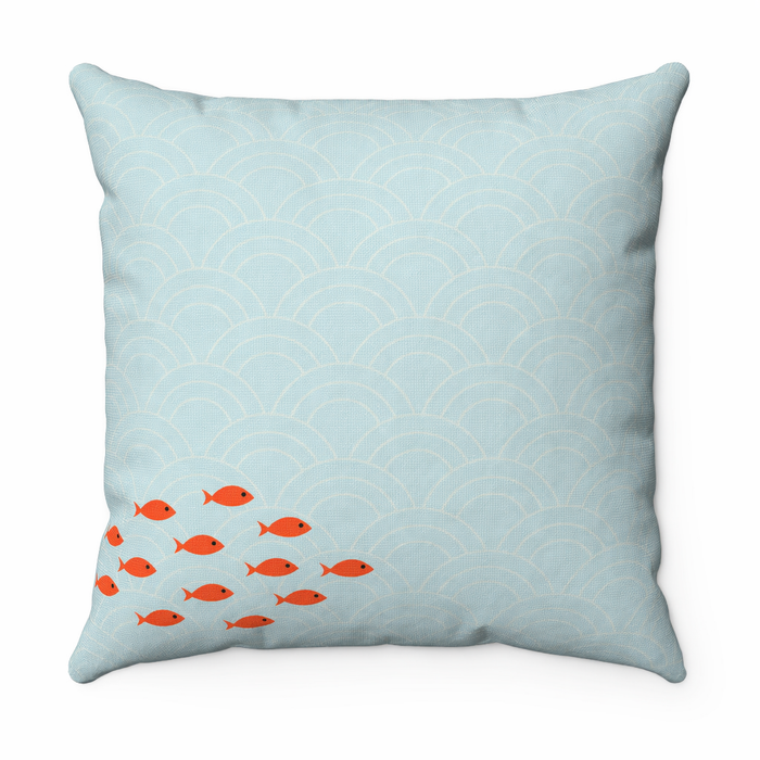 Fish School Pillow: Home Decorative Accents - Available in 4 Different Sizes Default