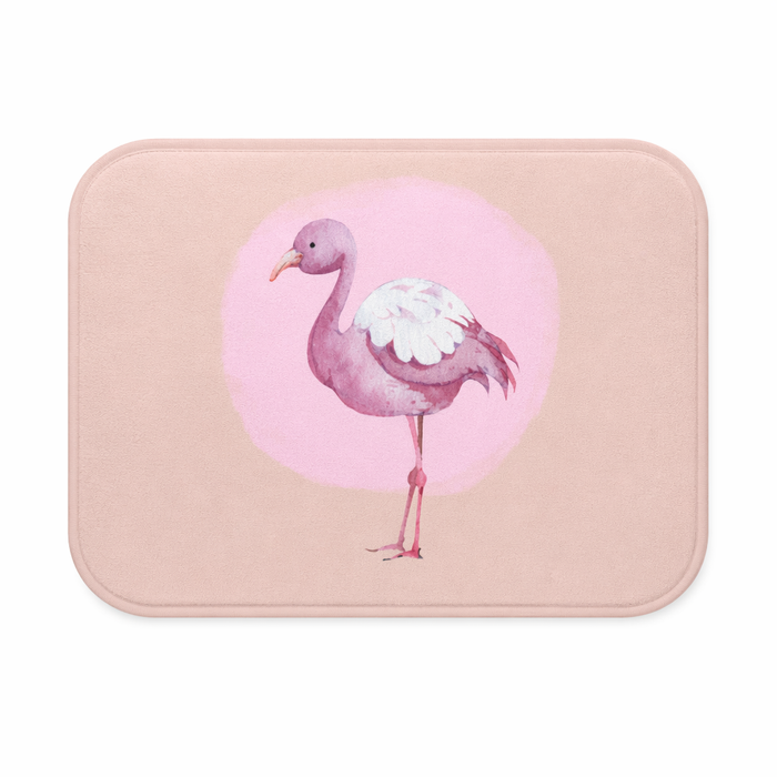 Flamingo Pink Bath Rug Default