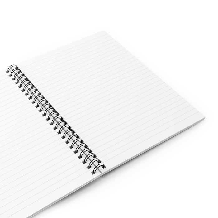 Flash Spiral Notebook, Ignite Creativity with the Spiraling Inspiration: black, dark blue lightning bolt, graphic, cosmic, mi