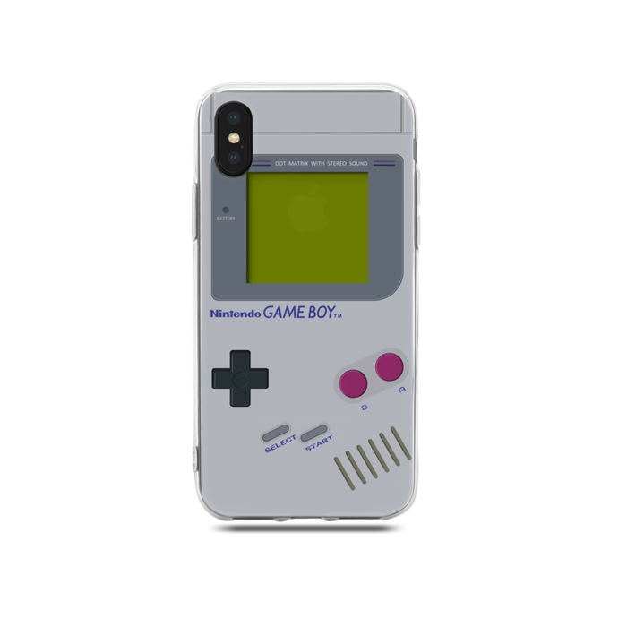 Flexible TPU Phone Case with Accurate Cutouts: blue, black Nintendo Game Boy Advance-inspired design, retro gaming, graphic s