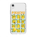 Flexible TPU Phone Case with Grip: clear, yellow Pikachu, cartoon style