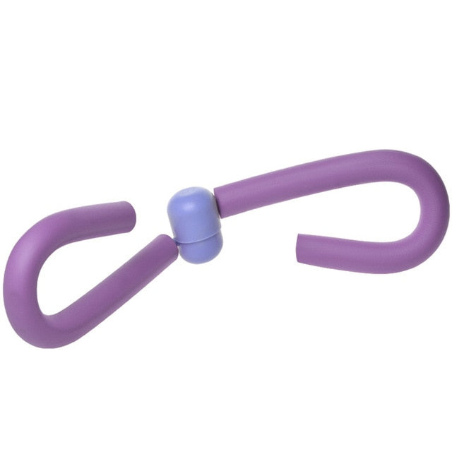 Flexor: Strengthen Your Thigh and Arm Muscles with this Exercise: purple, gray exercise thigh toner/resistance trainer, minim