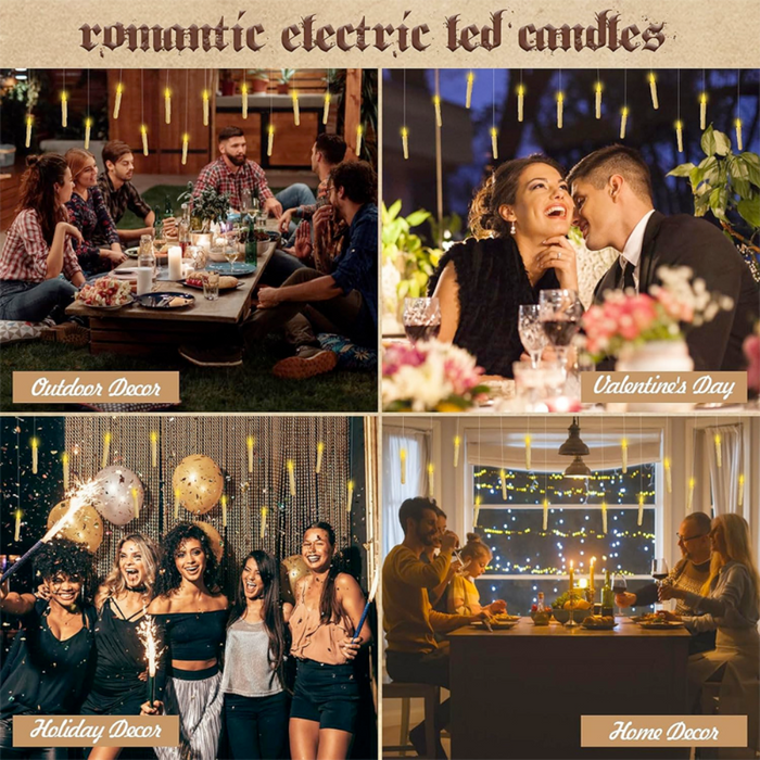 Floating Halloween Party Candles with a Whimsical Twist: black, dark brown floating candles in a grand hall, fantasy-themed d