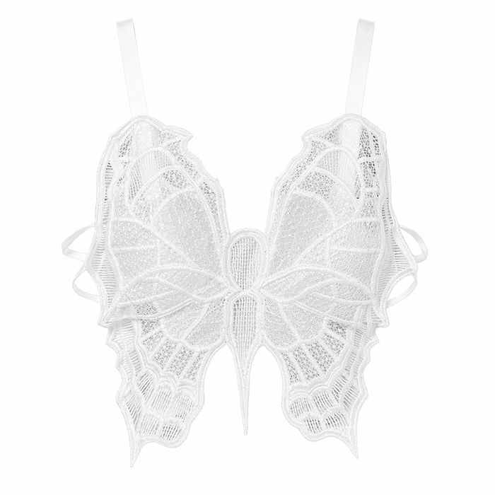 Fluttery Butterfly Lace Corset Camis Default