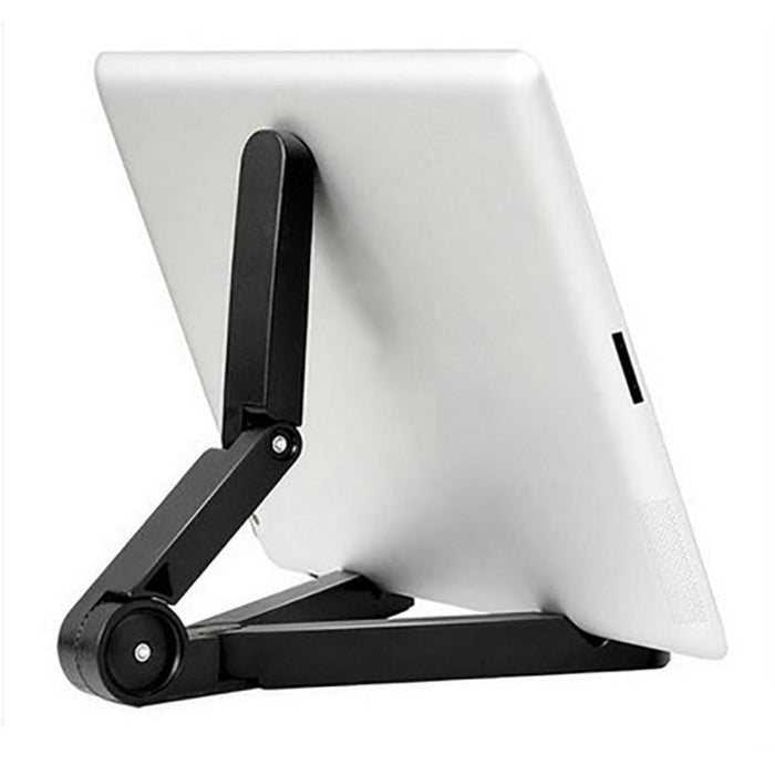 Foldable Stand for iPad and Tablet, Versatile and Adjustable Solution for Any Device: white, black tablet stand, minimal styl