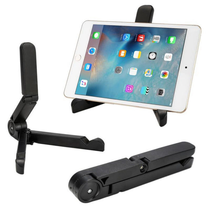 Foldable Stand for iPad and Tablet, Versatile and Adjustable Solution for Any Device: white, black tablet stand, minimal styl