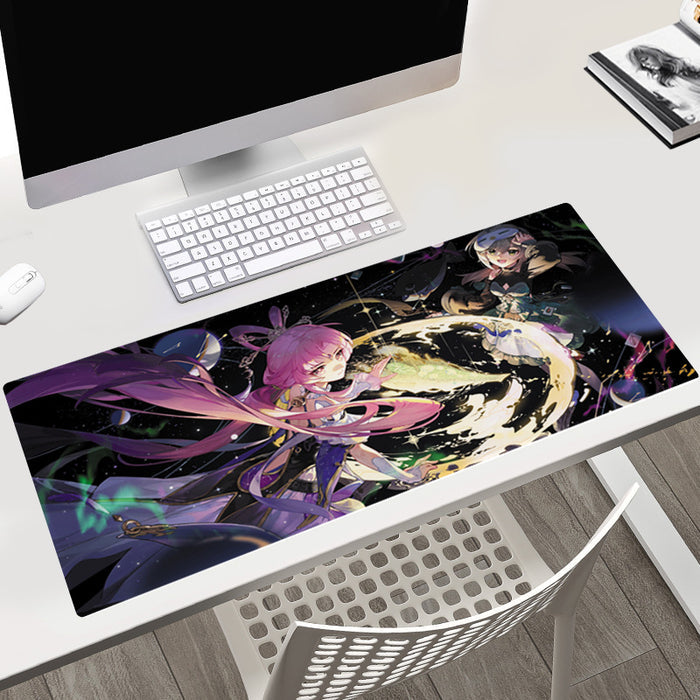 Fu Xuan Gaming Mouse Pad, Large and Precise: purple, lavender anime-style female character, anime, fantasy, kawaii style