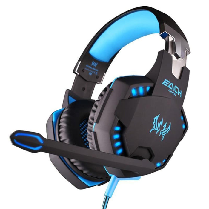 G21Z Vibrating LED Gaming Headset with Mic, Dragon Stealth: black, dark gray over-ear gaming headset with boom microphone, fu