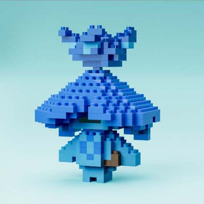 Genshin Impact Aranara Building Kit: green, yellow turtle-like character, pixelated cartoon style