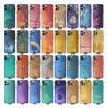 Genshin Impact Namecard Phone Cases: teal, blue nature, floral, animal, and abstract illustrated themes, cartoon, decorative