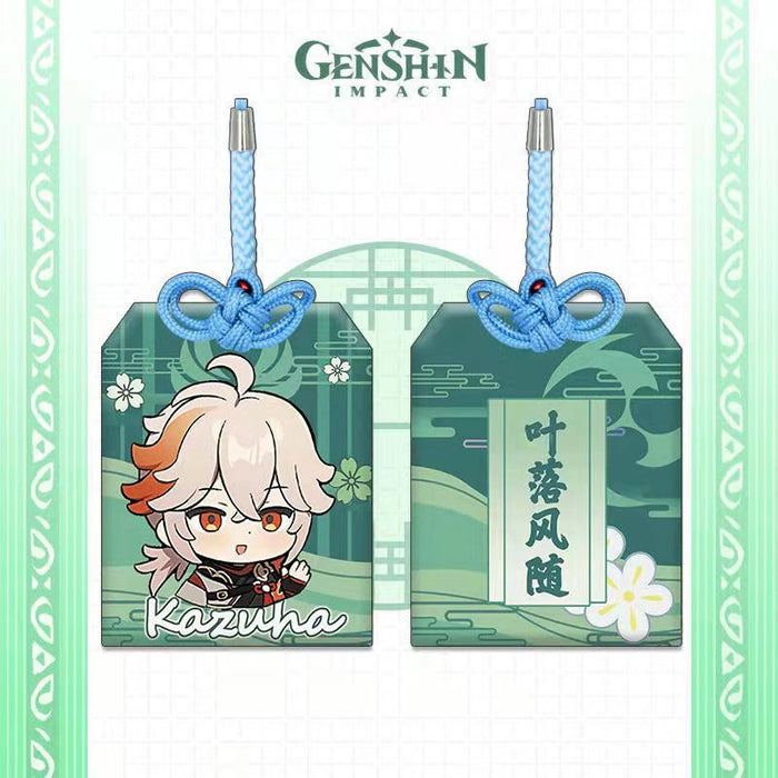 Genshin Impact Omamori Charms for Protection: purple, blue Genshin Impact character Qiqi, kawaii cartoon game merchandise sty