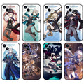 Genshin Impact Phone Case Collection: multicolor, black Genshin Impact anime game characters, anime, fantasy, game character