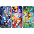 Genshin Impact Samsung Phone Cases: multicolor, blue anime-style fantasy characters, colorful anime/cartoon fantasy style