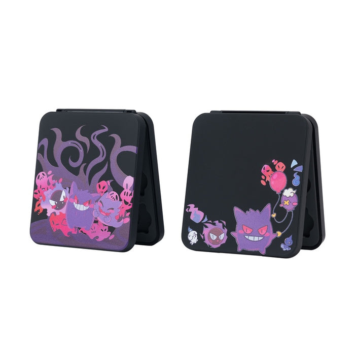 Ghost-themed Switch game card case: black, purple cartoon ghost-like and monster characters, cartoon, spooky kawaii style