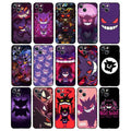 Ghost Type Phone Cases with Protection: purple, black Gengar character/theme, cartoon, spooky, kawaii style
