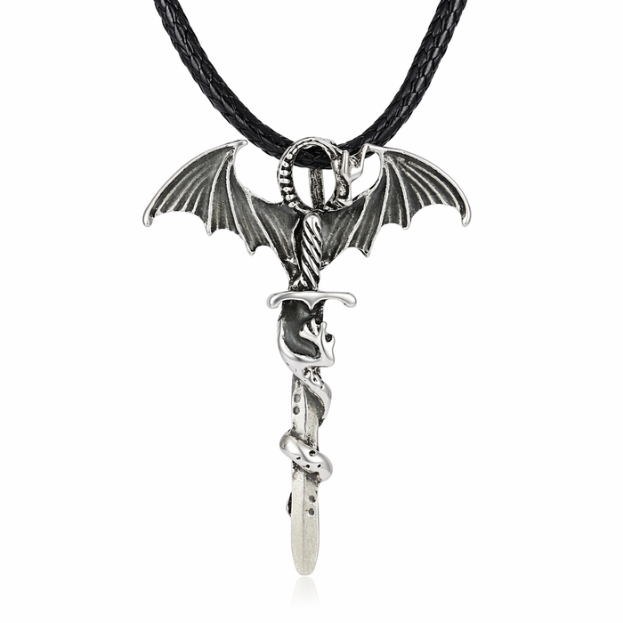 Glow-in-the-Dark Dragon Pendant Necklace Default