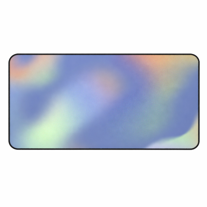 Glowing Swirls Desk Mat in Green Default