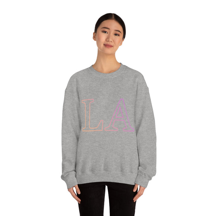 Gradient Crewneck Sweatshirt for Women: black, light pink sweatshirt, casual minimal style