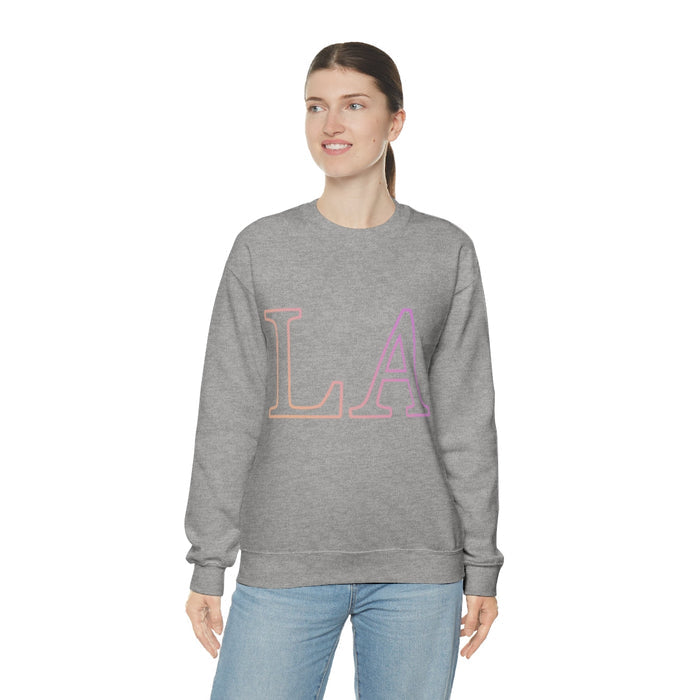 Gradient Crewneck Sweatshirt for Women: black, light pink sweatshirt, casual minimal style