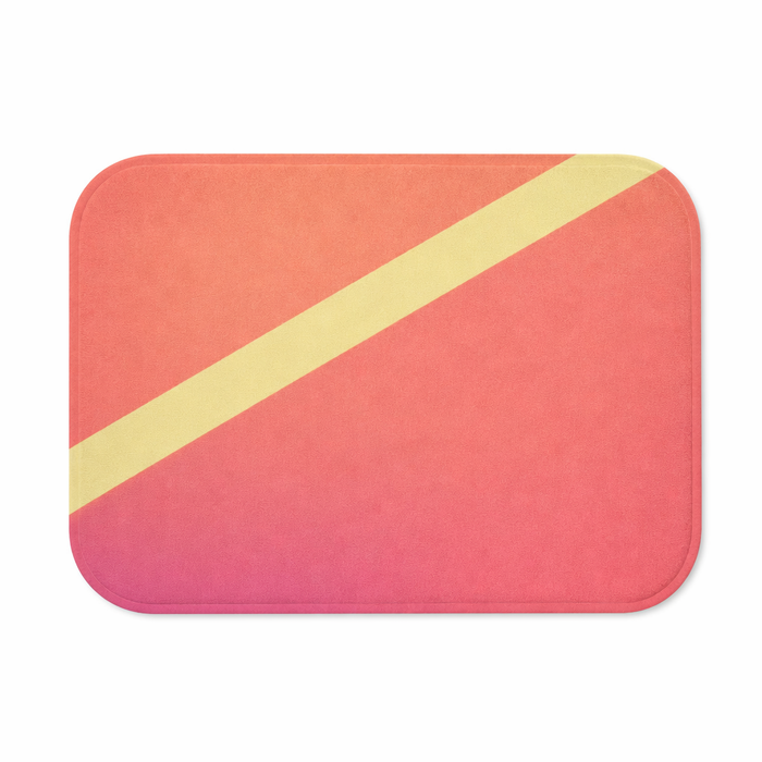 Gradient Pink Abstract Bathroom Rug Home Decor Default