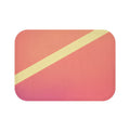 Gradient Pink Abstract Bathroom Rug Home Decor: coral pink, yellow rectangular pad or mat, minimal style