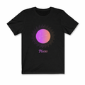 Gradient Pisces Women's Zodiac Tee Black