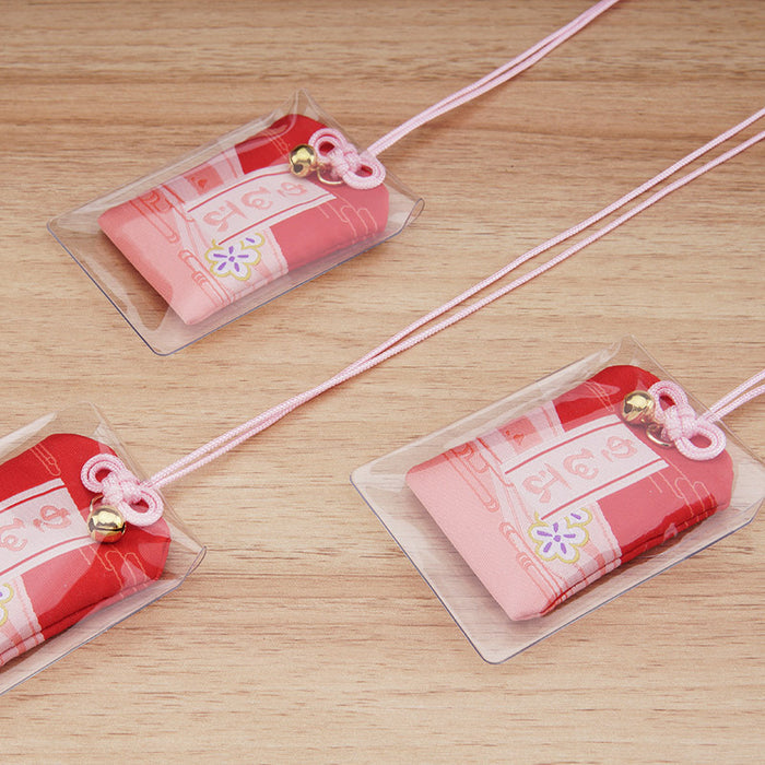 Grand Narukami Shrine Omamori for Genshin Impact: pink, red decorative hanging tags, cute decorative style