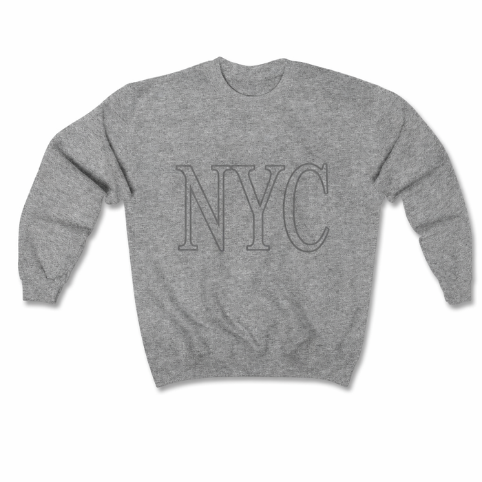 Gray Crewneck Sweatshirt for Women in New York City Default