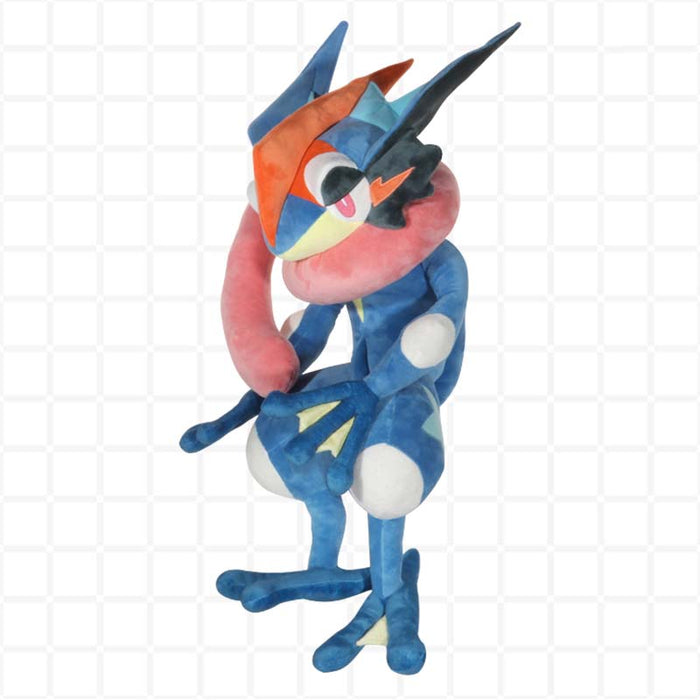 Greninja Plushie: High-Quality, Ideal Gift: blue, dark blue Greninja character, cartoon character plush style