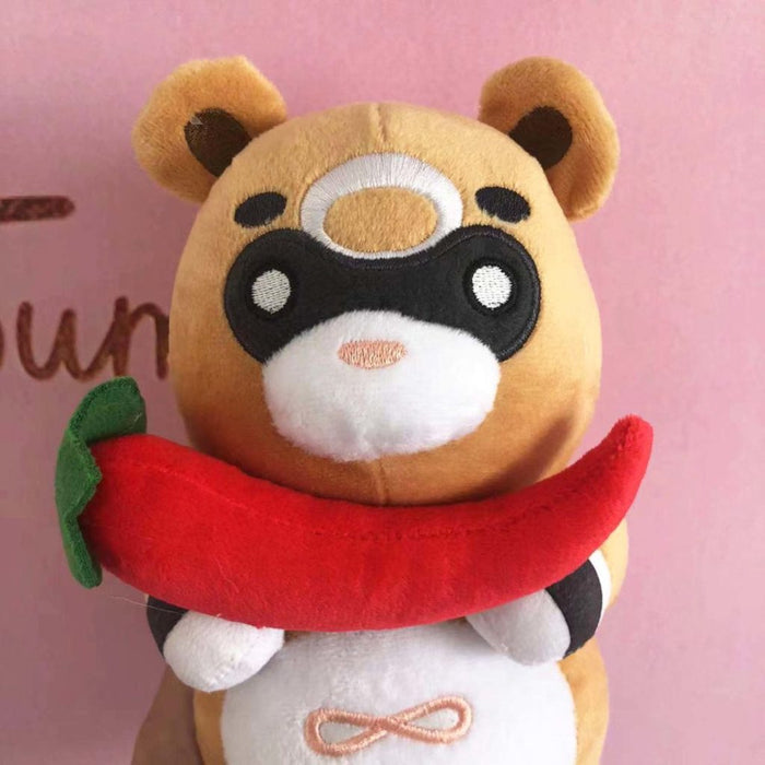 Guoba Plush Toy for Genshin Impact: tan, brown cartoon bears, cute cartoon/kawaii style