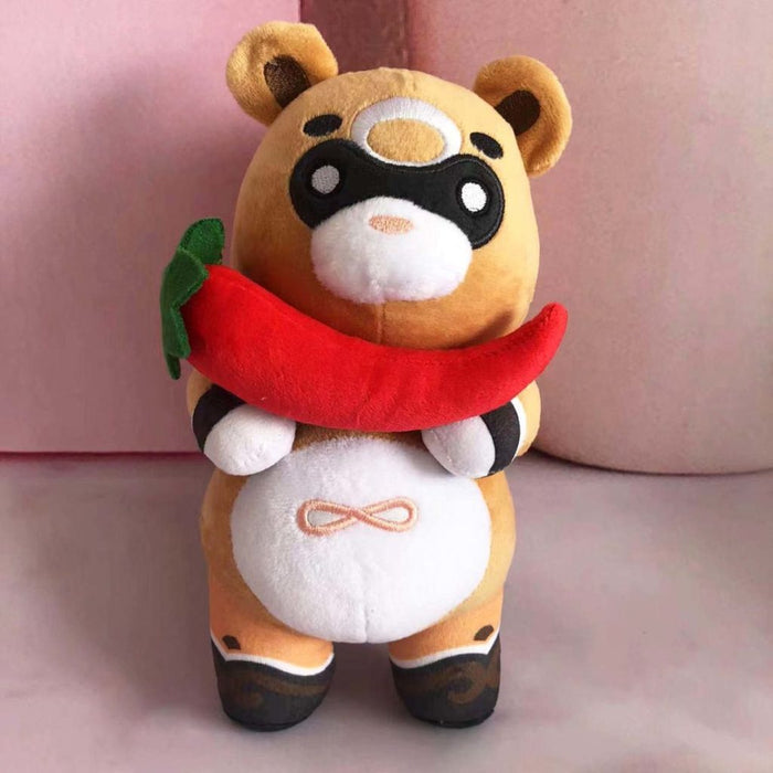 Guoba Plush Toy for Genshin Impact: tan, brown cartoon bears, cute cartoon/kawaii style