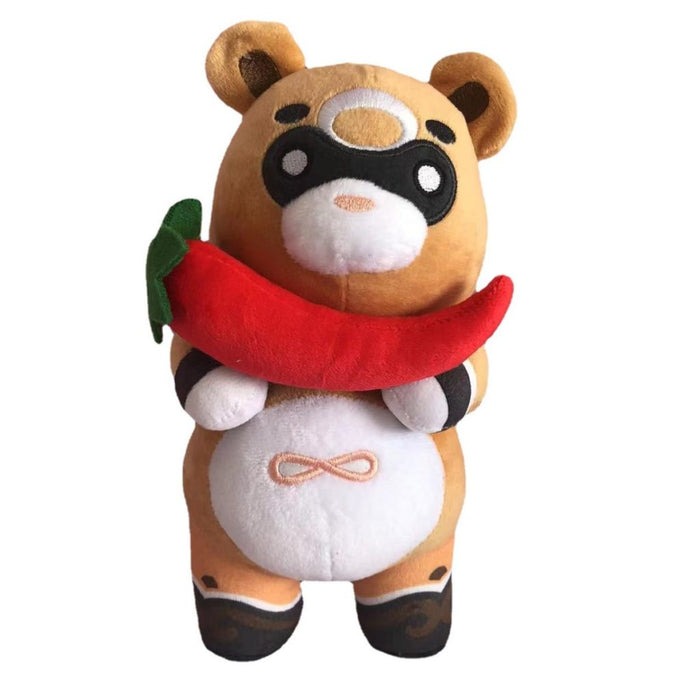 Guoba Plush Toy for Genshin Impact: tan, brown cartoon bears, cute cartoon/kawaii style