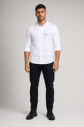 Half Sleeve Shirt for Men's Urban Fashion White