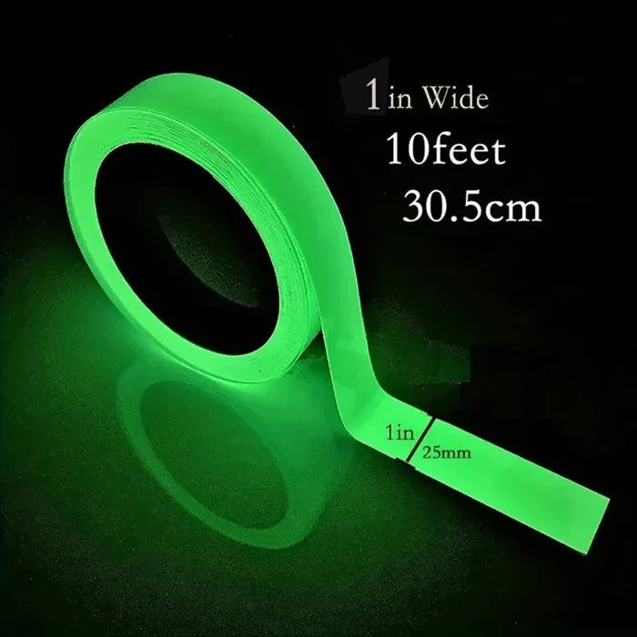 Halloween and Home Decoration Glow Tape, Enhance Your Spooky Décor: black, neon green collage of blacklight/neon-lit interior