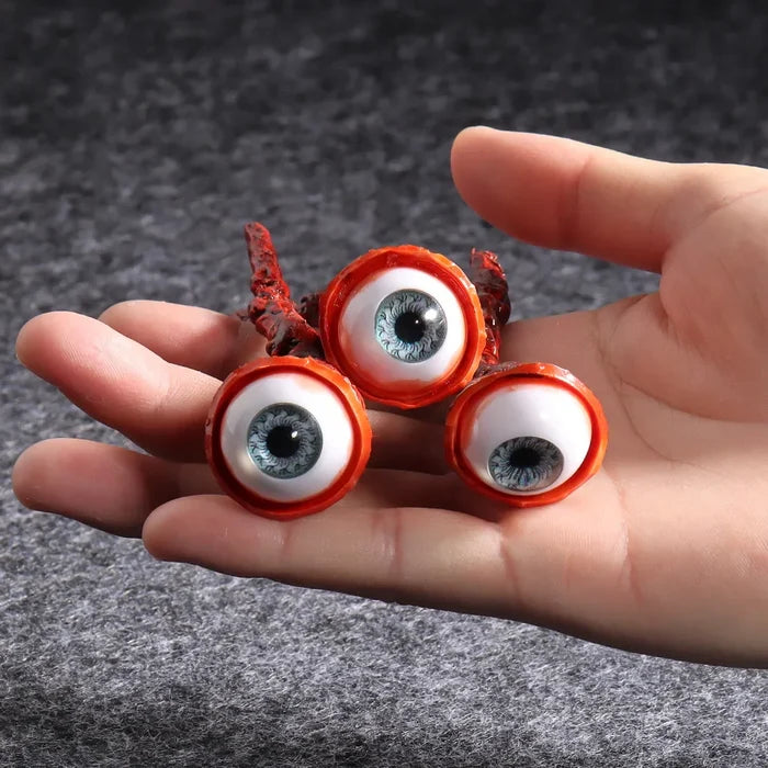 Halloween Eye Ball Gouged Out: red, white eyeballs, horror, realistic style