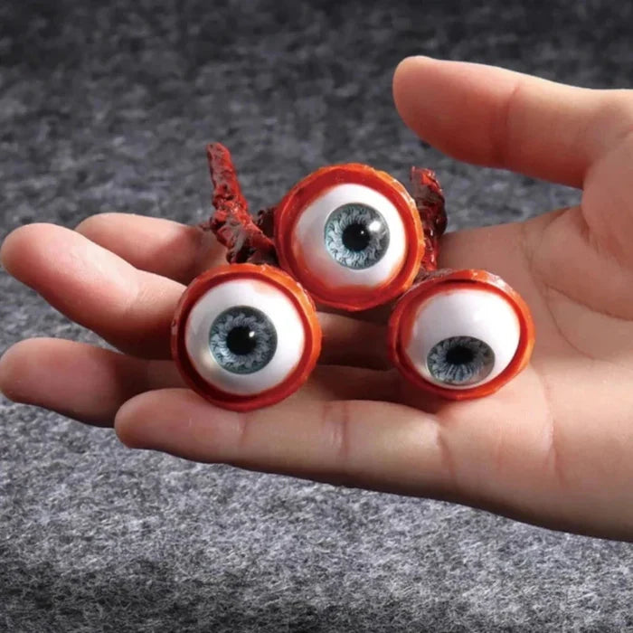 Halloween Eye Ball Gouged Out: red, white eyeballs, horror, realistic style