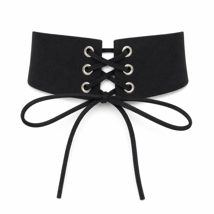 Harajuku Gothic Lace-Up Choker Necklace Default