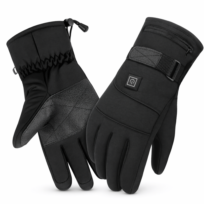 Heated Battery Powered Motorcycle Gloves with Waterproof Touch Screen Default