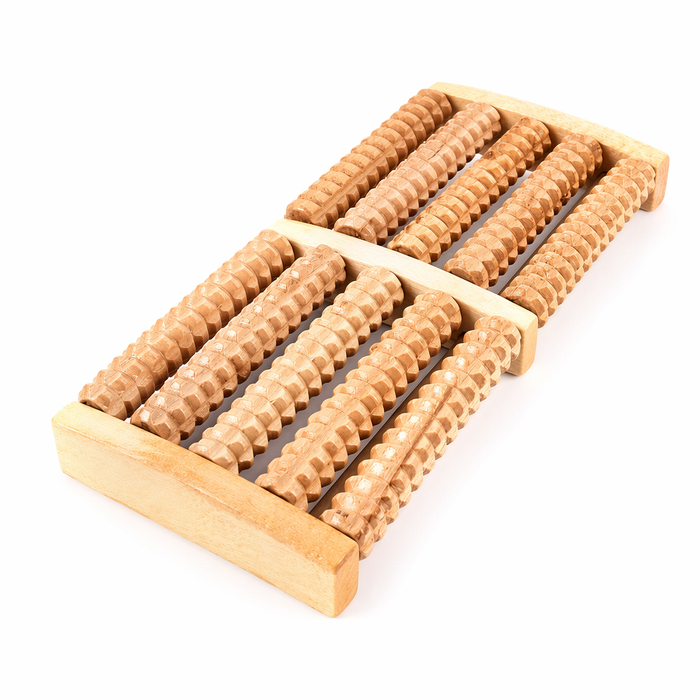 High-Quality Long-Lasting Wooden Foot Roller for Effective Massage Therapy Default