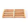 High-Quality Long-Lasting Wooden Foot Roller for Effective Massage Therapy: light natural wood, tan wooden foot massage rolle