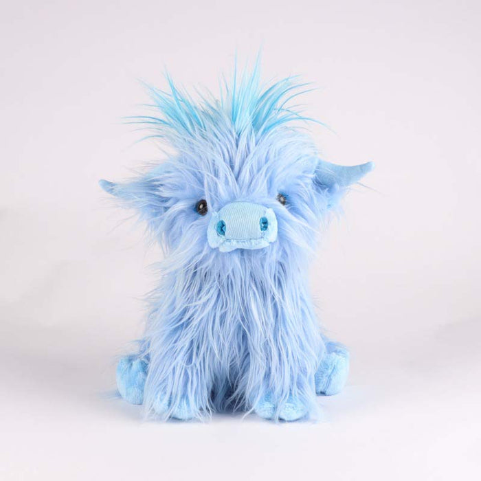Highland Cow Plush Toy, Baby-Safe, Soft, Huggable: black, dark brown Highland cow, cute realistic style