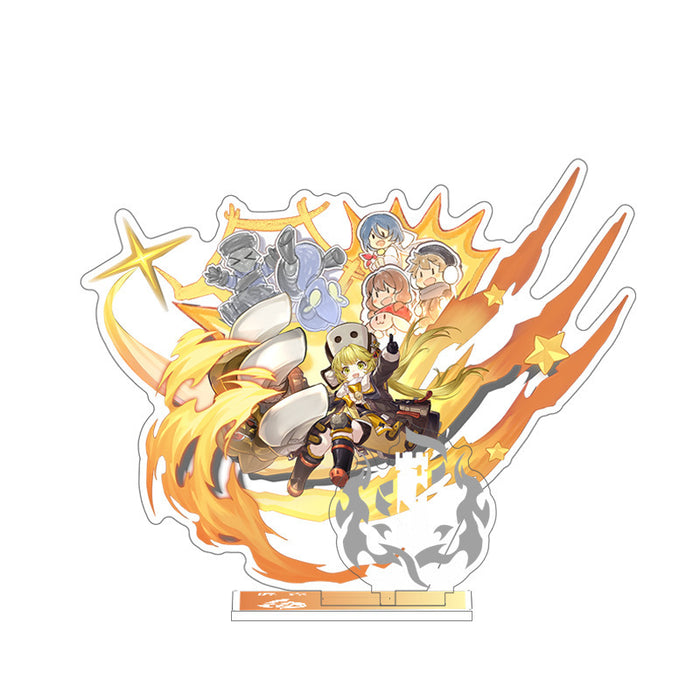 Honkai Star Rail Acrylic Standee: blue, purple fantasy/anime-style characters, colorful anime/game fantasy illustration style